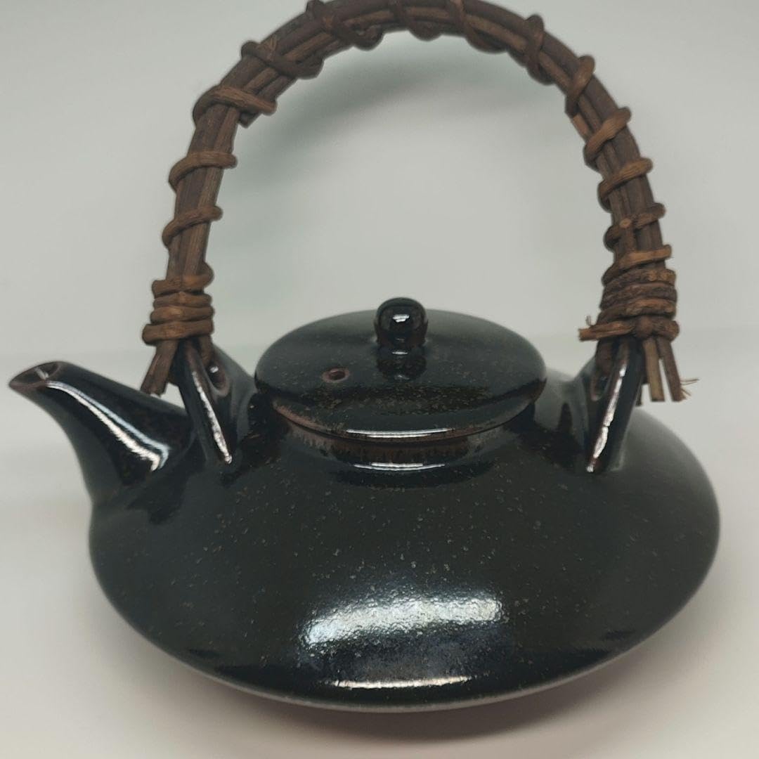 十四代 沈壽官窯 黒茶家 黒千代香 盃5個 十四代 沈壽官窯 黒茶家 黒